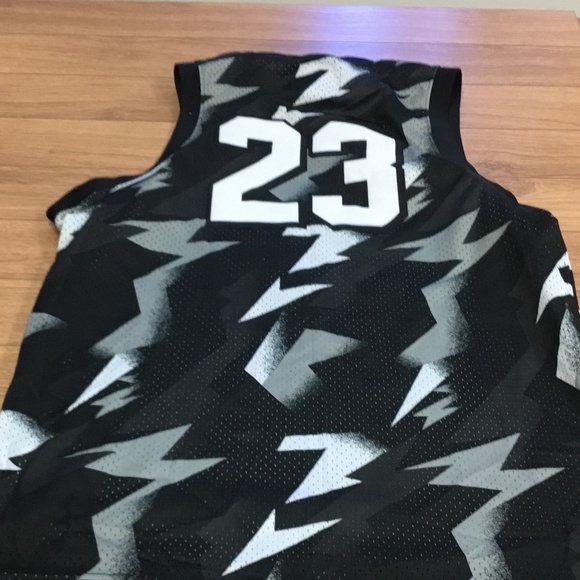 Jordan Jersey Black white gray retro size medium - Picture 8 of 9